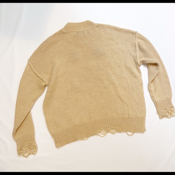 Wildfox Cat Face Whiskers Peach Sweater sz S - Picture 8 of 9